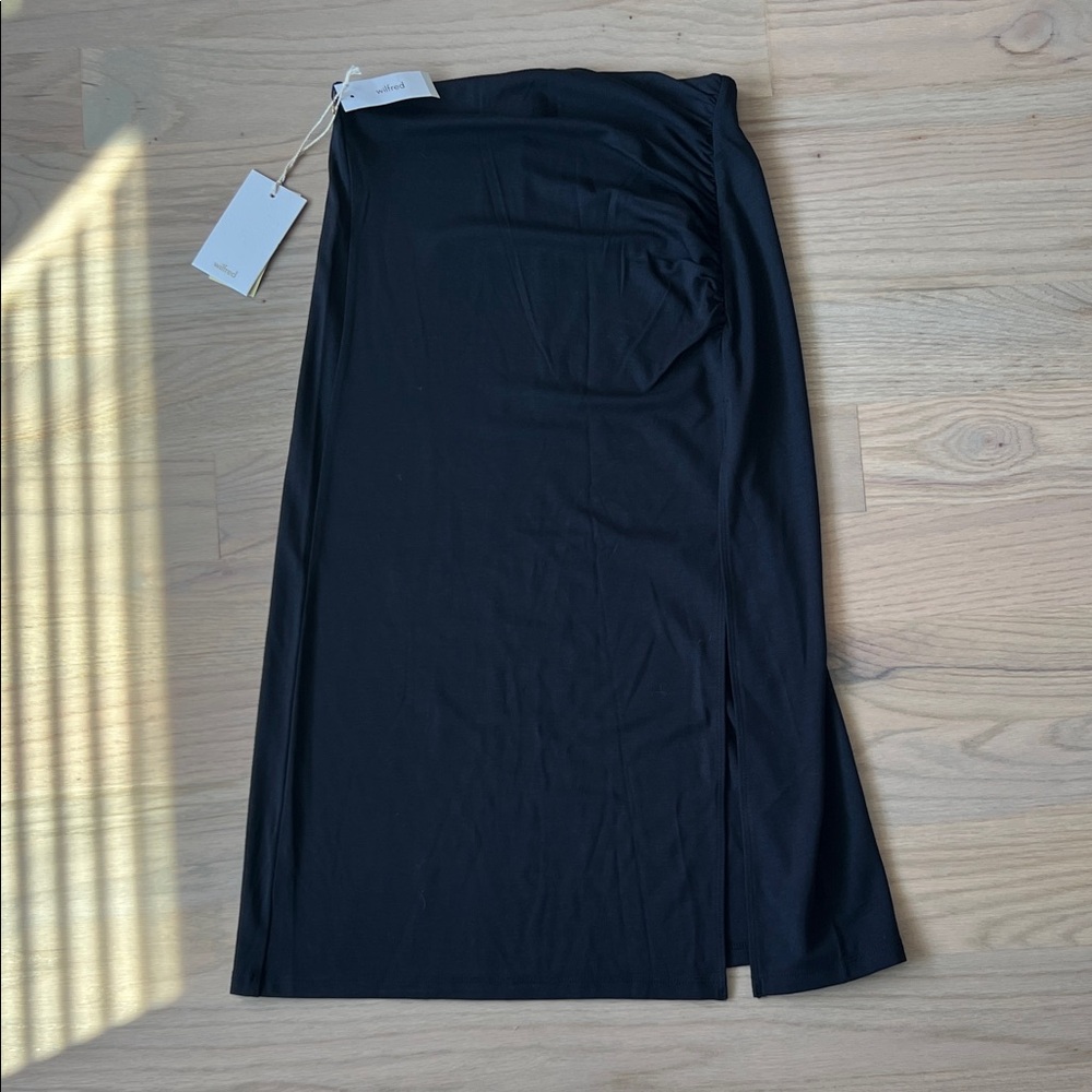 Wilfred Elegant Black Midi Skirt NWT - Picture 1 of 7